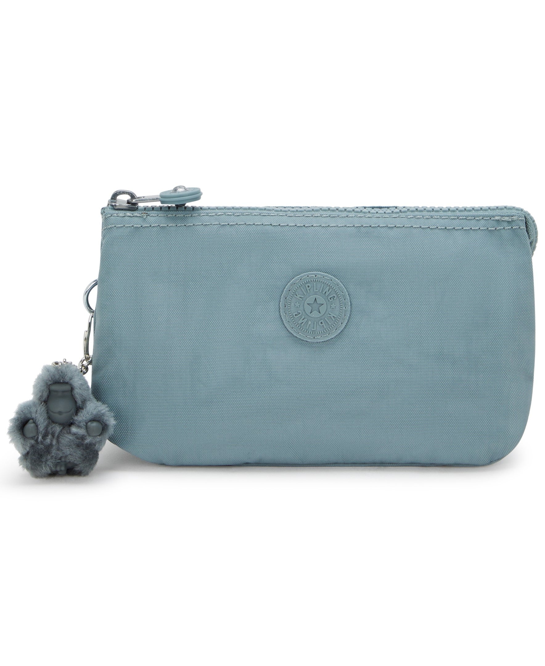 Kipling Creativity Large Pouch - Relaxed Grey Crossbody Bag for Women | Stylish & Spacious Organizer for Travel, Work & Everyday Use