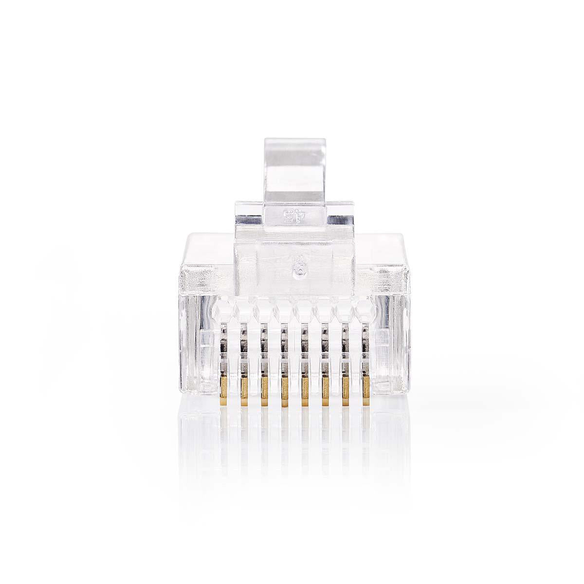 10-Pack CAT6 FTP RJ45 Pass Through Connectors for Solid Ethernet Cables - Ideal for Network Installations, Server Rooms & Home Office Setups