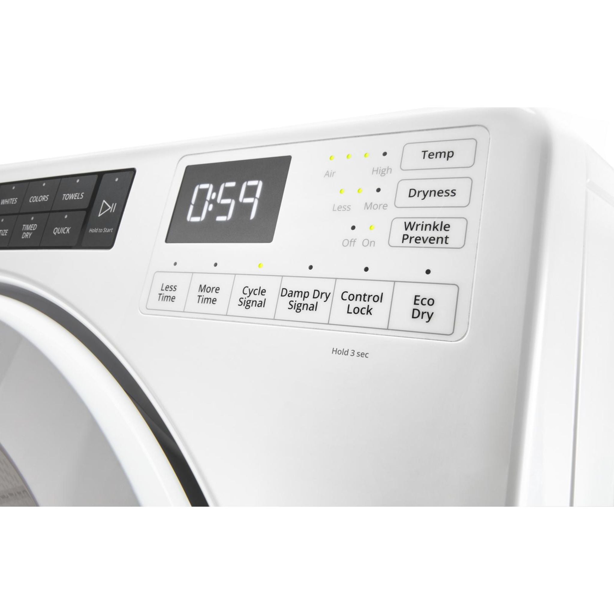 Amana NGD5800HW White Gas Dryer - High Efficiency, Large Capacity for Home Laundry - Perfect for Families & Heavy Loads
