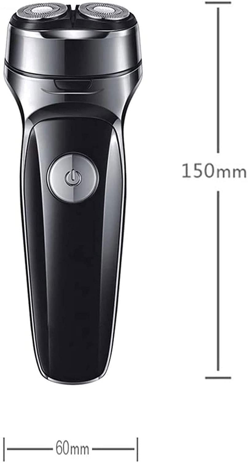 Waterproof Electric Razor for Men - IPX7 Wet & Dry Shaver with Pop-up Beard Trimmer & USB Rechargeable (Black) - Perfect for Travel, Gym & Daily Shaving