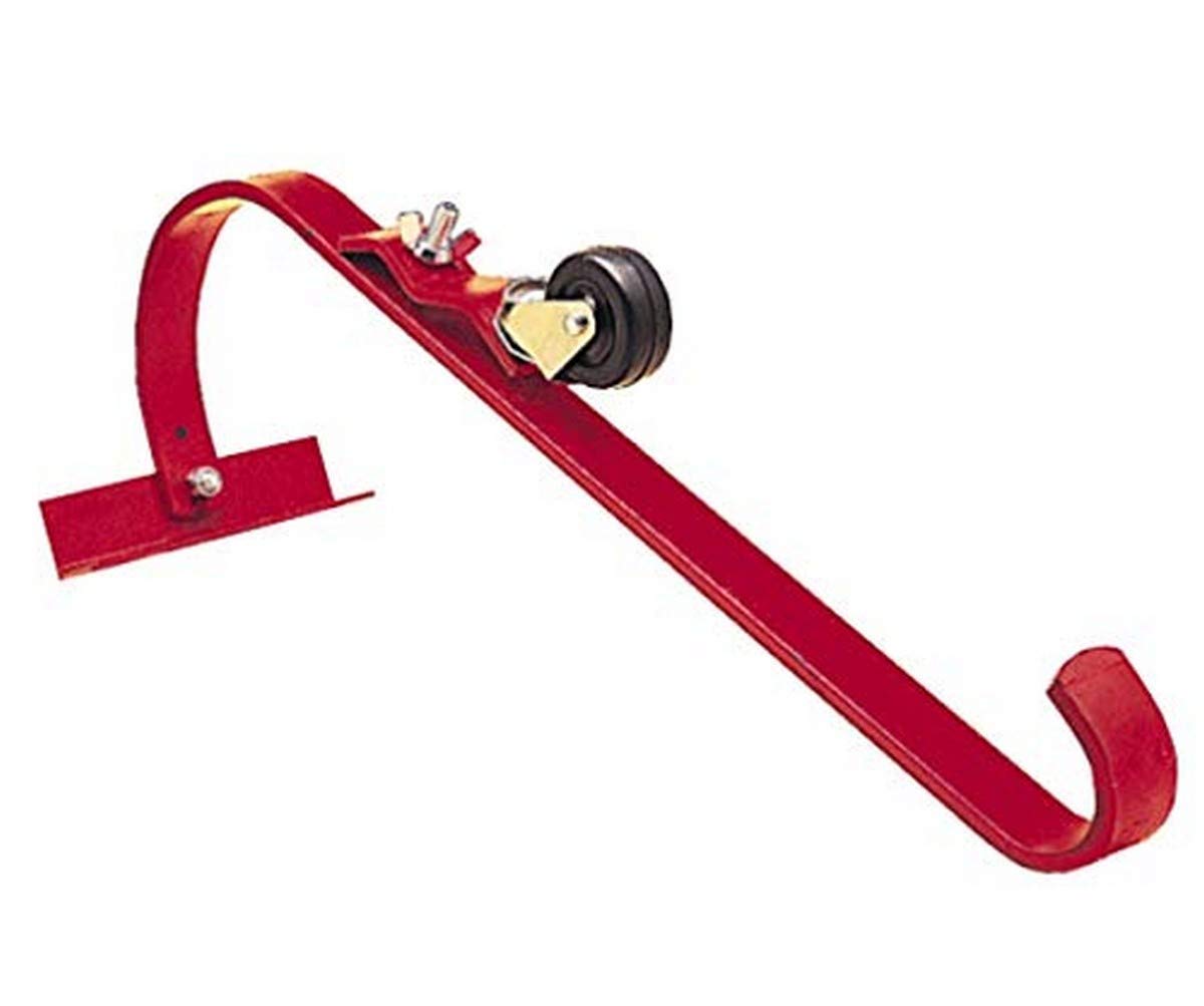 Qualcraft 2481 Heavy Duty Ladder Hook with Wheels - Secure Ladder Storage Solution for Garage, Warehouse & Construction Sites