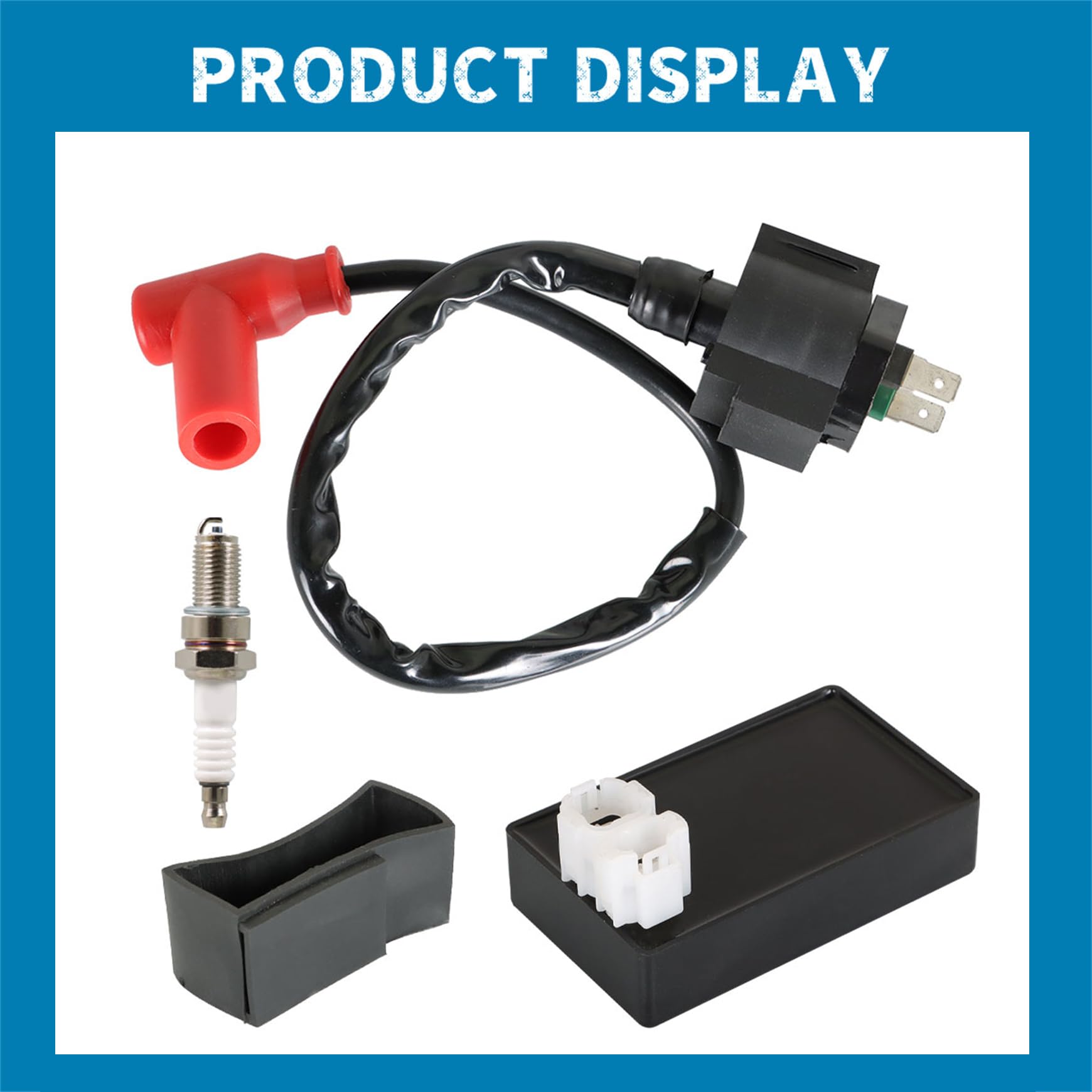 Honda Foreman 450 TRX450 Ignition Coil CDI Box Spark Plug Replacement (1998-2004) 30410-HN0-A01 - Compatible with ATV, Off-Road & Utility Vehicles