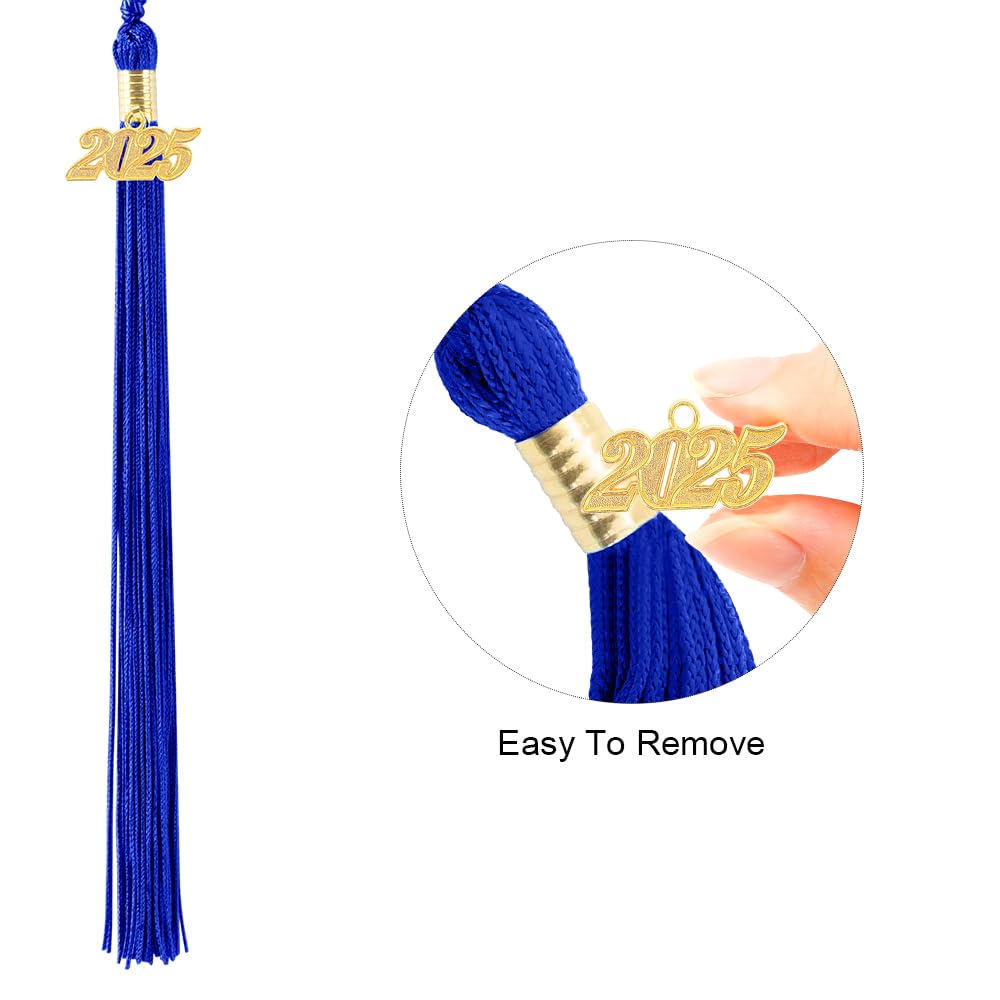 2025 Graduation Tassel & Cap Decorations - Blue High School Graduation Party Supplies for 2025 Grads | Perfect for Graduation Ceremonies, Photo Props & Gift Giving