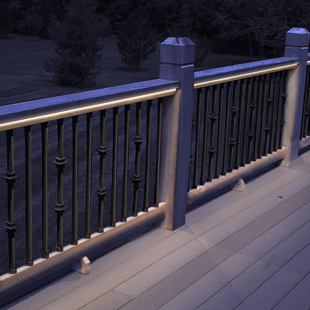 8 ft Aluminum LED Strip Light Channel Cover - AP44M Rectangular Profile with End Caps (10 Pack) - Perfect for Kitchen, Living Room & Bedroom Lighting