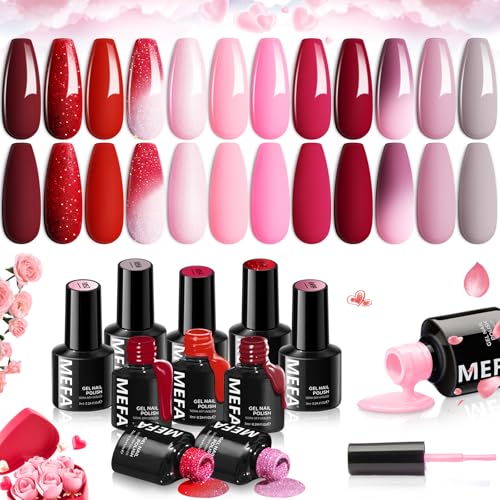 3-E Red Pink Gel Polish