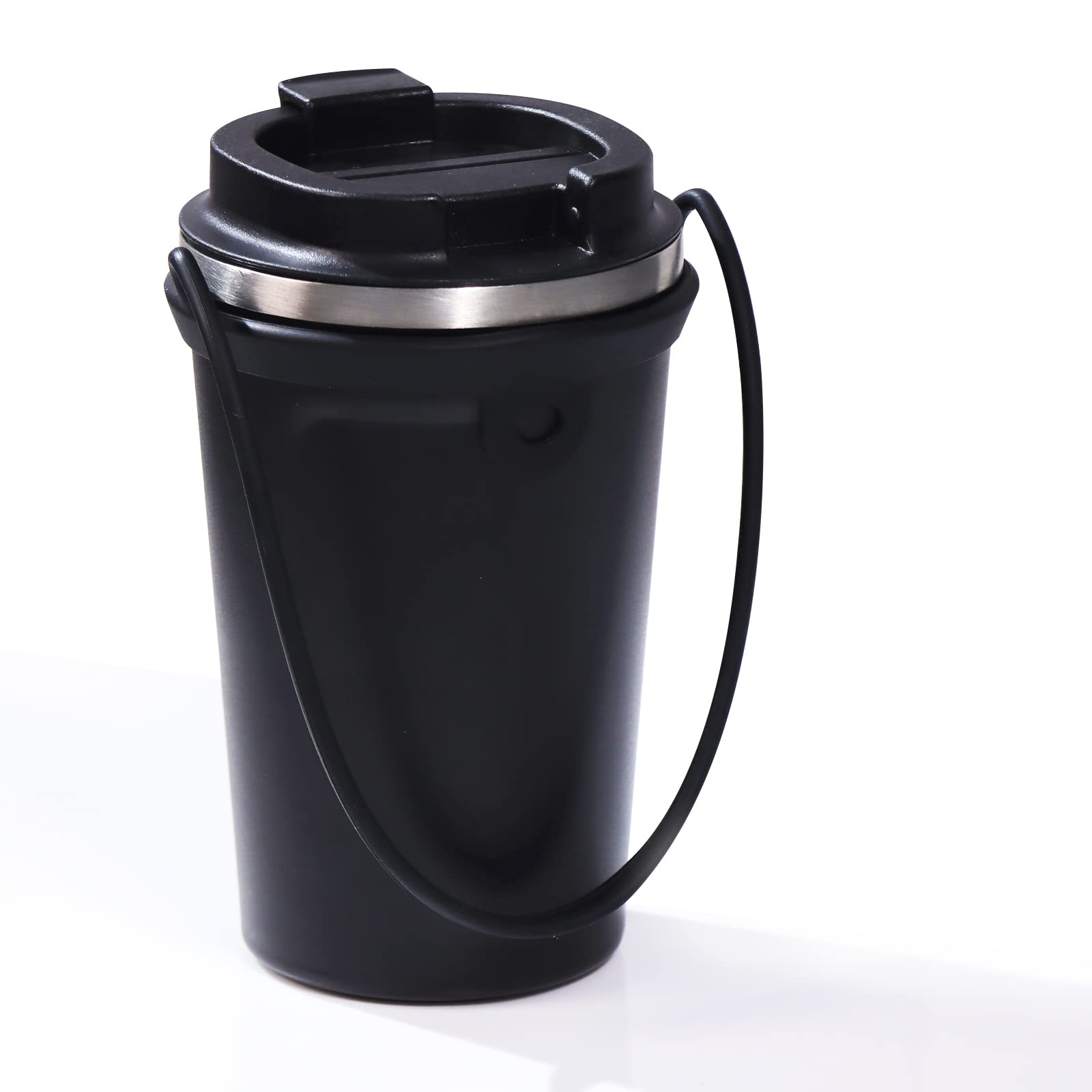 2 Pack Reusable Silicone Coffee Cup Holder - Leak-Proof Hanging Carrier for Coffee, Tea, Juice, Milk & Water | Perfect for Travel, Commuting & Takeout Drinks