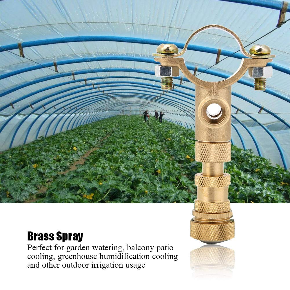 **High Pressure Brass Hose Nozzle - Heavy Duty Mist & Jet Spray Nozzle for Garden, Farm & Agricultural Sprayers | Durable Solid Brass Construction | Perfect for Lawn Care, Plant Watering & Pest Control**