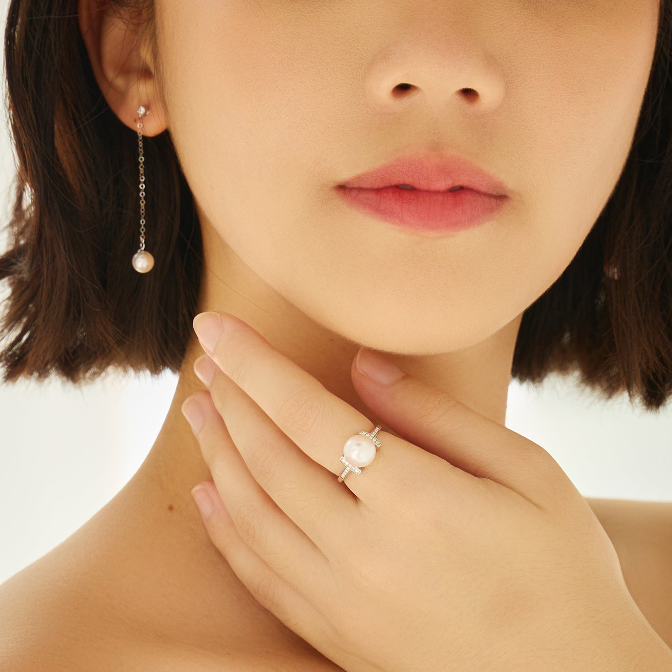 18K Gold Akoya Hanadama Pearl Stud Earrings - AAA Quality Japanese Cultured Pearls for Women, Gift for Anniversary, Wedding, Birthday, Valentine's Day