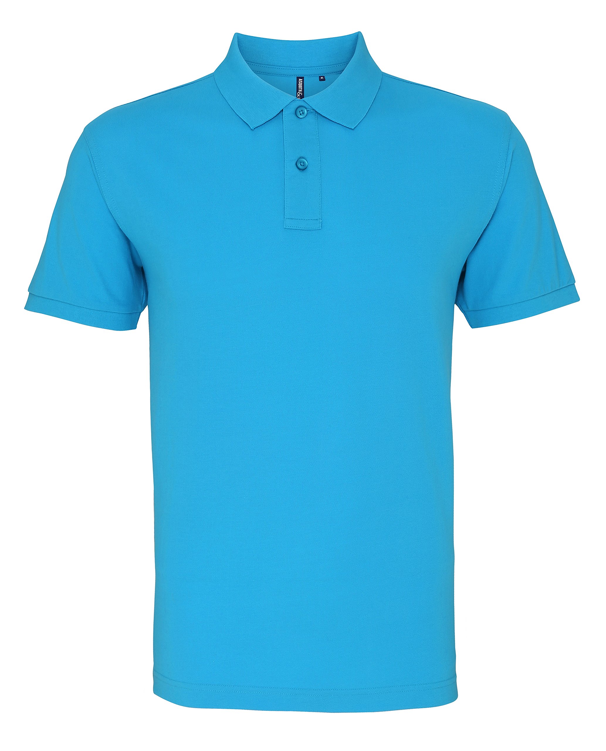 Men's Casual Polo Shirt - Turquoise, Size S - Perfect for Golf, Work & Everyday Wear