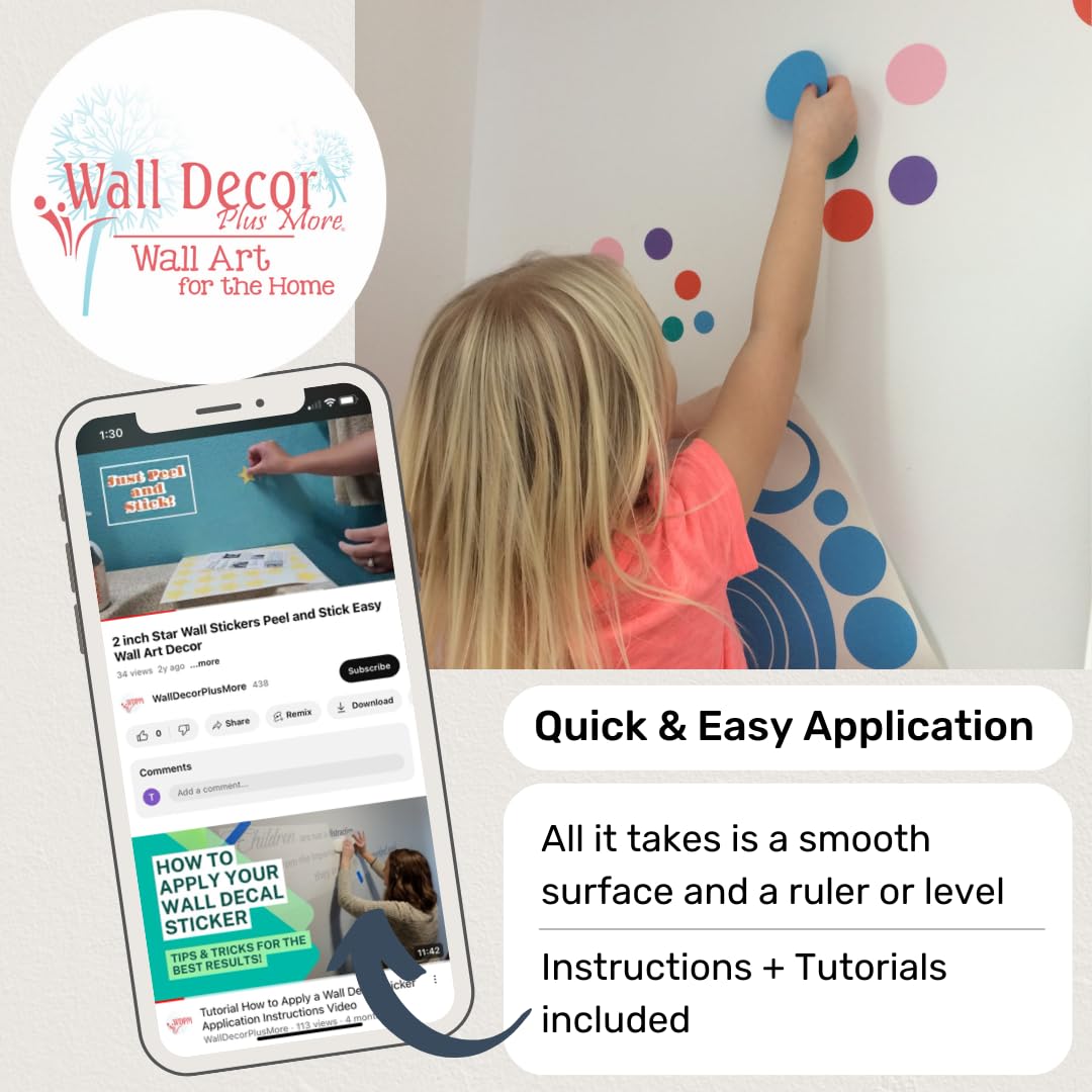 Funky Vinyl Wall Stickers 20-Pack - Teal for Home & Office Decor