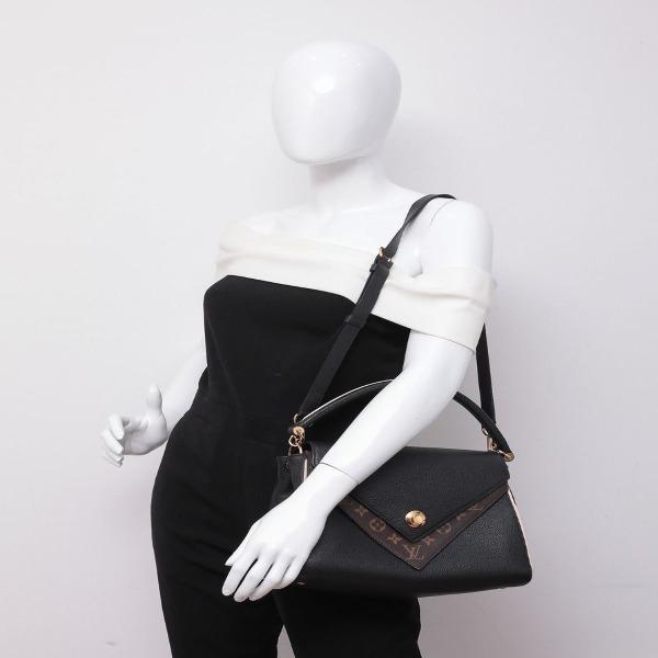 Authentic Louis Vuitton Double V Handbag in Noir Black - Luxury Crossbody Bag for Women, Perfect for Date Night & Evening Events