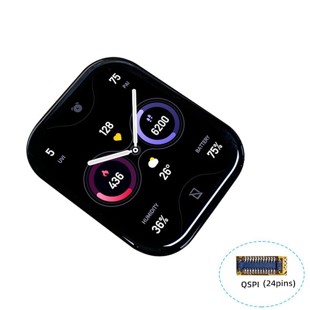 GKKICO 1.96 Inch AMOLED Display Screen - 410x502 Resolution QSPI Interface for Smart Watches & Wearable Devices | Easy Installation & Plug-and-Play | Perfect for Fitness Trackers, Smart Bands & IoT Gadgets
