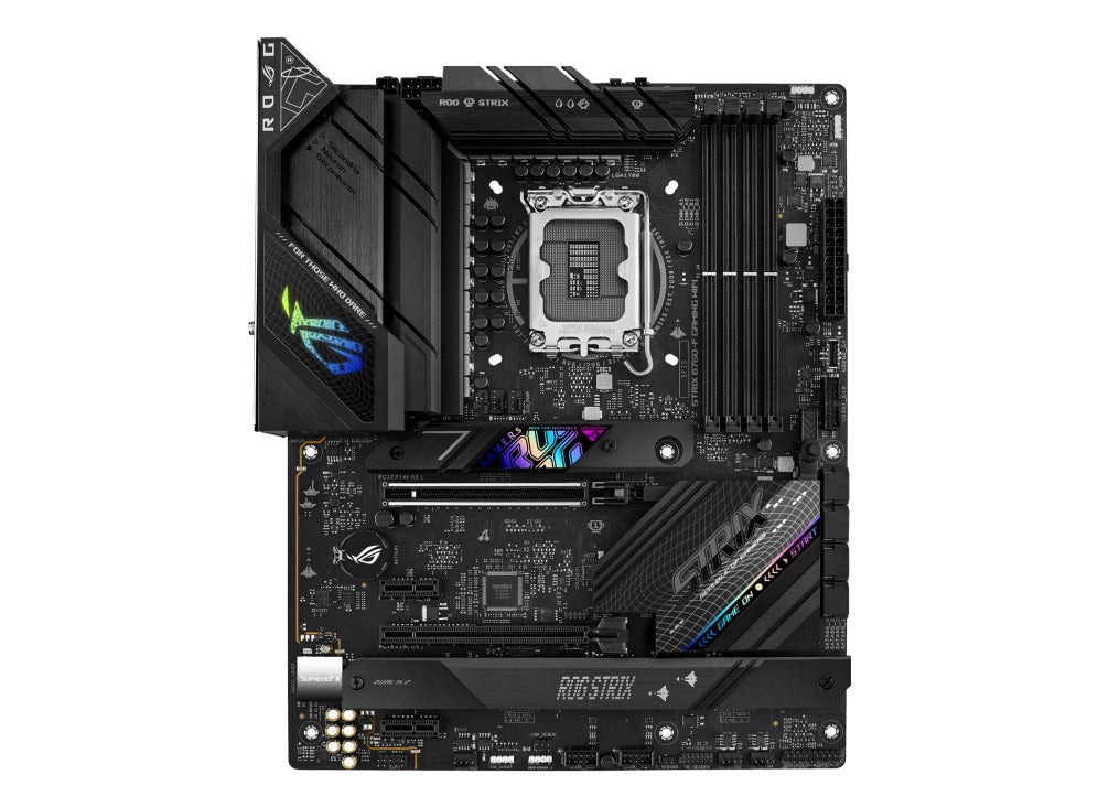 ASUS ROG STRIX B760-F Gaming WiFi DDR5 Intel LGA1700 ATX Motherboard for PC Builders - High Performance Gaming & Streaming Motherboard with PCIe 5.0, WiFi 6, and AI Cooling for Ultimate Gaming Rigs