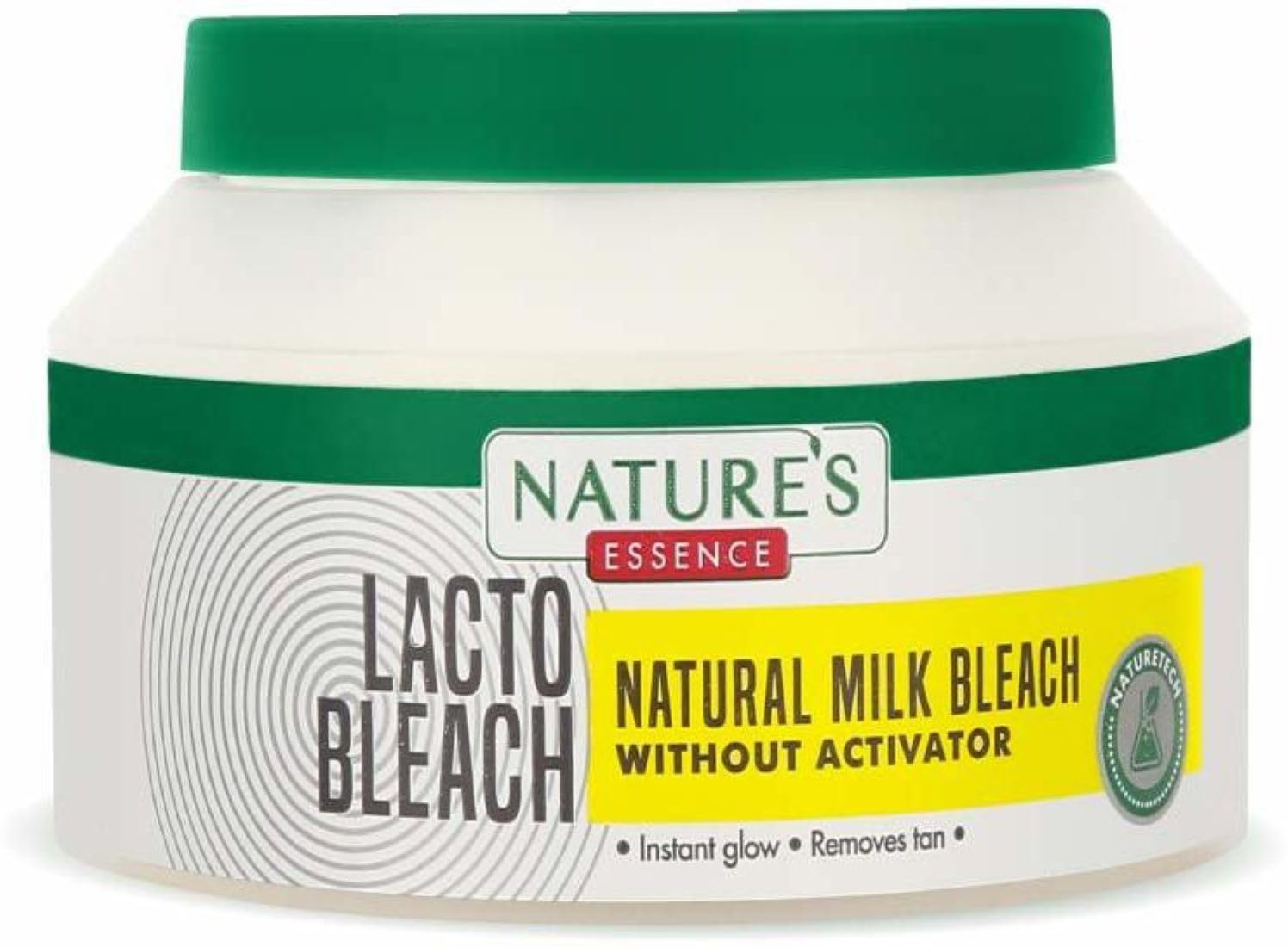 Nature's Essence Lacto Bleach 500ml - Natural Milk Bleach Cream for Instant Glow & Tan Removal | No Activator Needed | Brightens Skin Tone for Face & Body | Perfect for Pre-Party Skincare & Summer Tan Removal