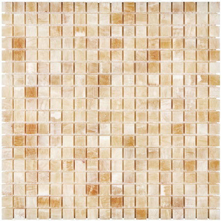 Premium Honey Onyx Stone Mosaic Tile 5/8