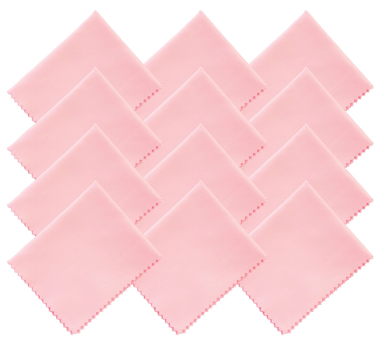 Premium Microfiber Cleaning Cloth for Eyeglasses, Camera Lenses, Phone & TV Screens - 12 Pack (6