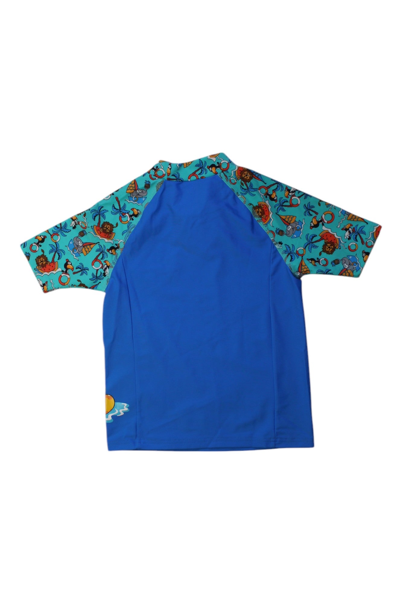 Kids' Elephant Print Rash Guard Swim Shirt - Size 6T for Boys & Girls - UV Protection Sun Shirt for Swimming, Surfing & Beach Activities