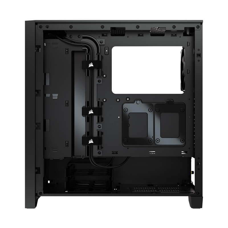 Corsair 4000D Tempered Glass Mid Tower ATX PC Case - Black | High Airflow Design for Gaming & Workstation Builds | Perfect for Home Office & Esports Setup