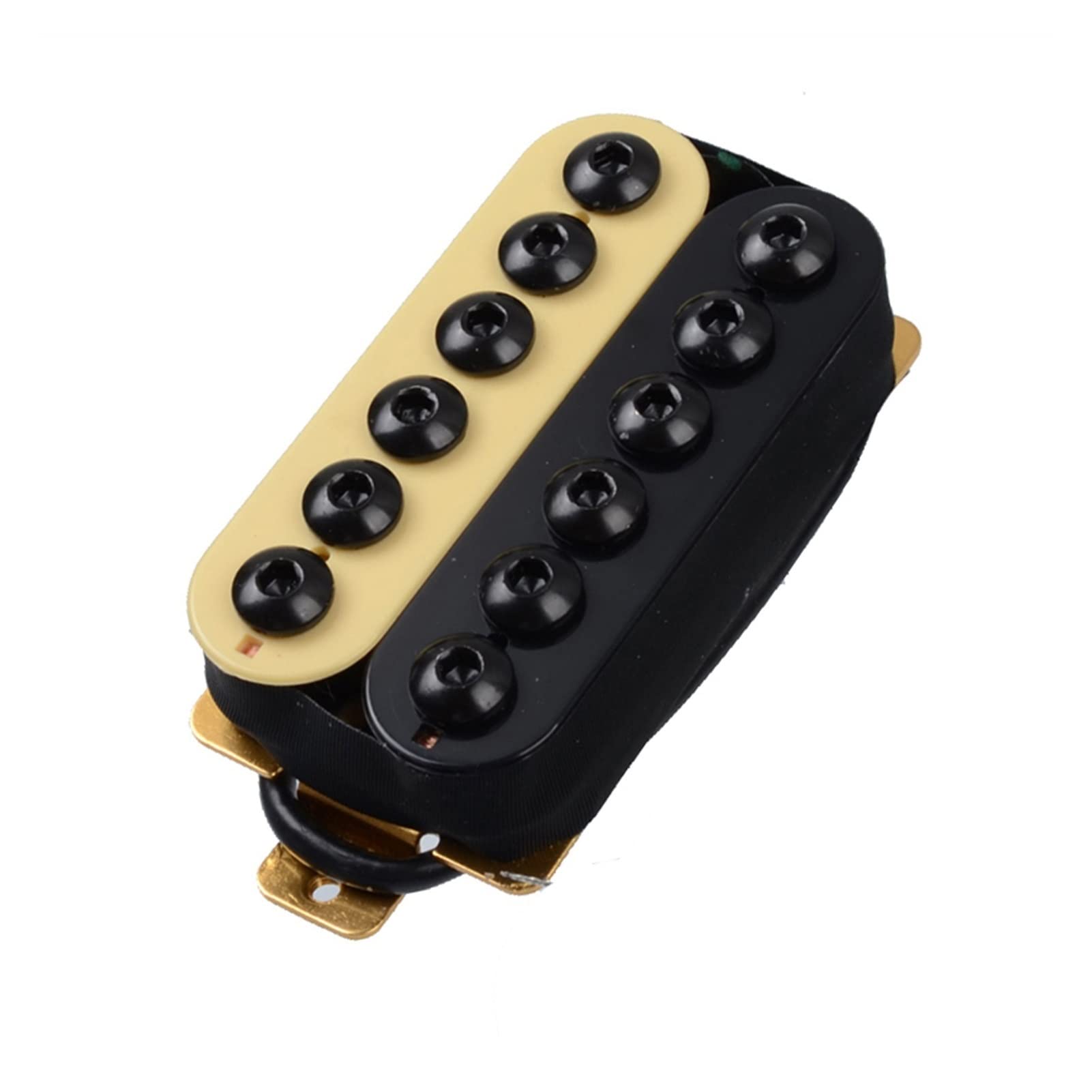 MBBHD Adjustable Double Coil Humbucker Pickup for Electric Guitar - Black Neck Pickup Replacement Part - Perfect for Rock, Blues & Metal Music Performances
