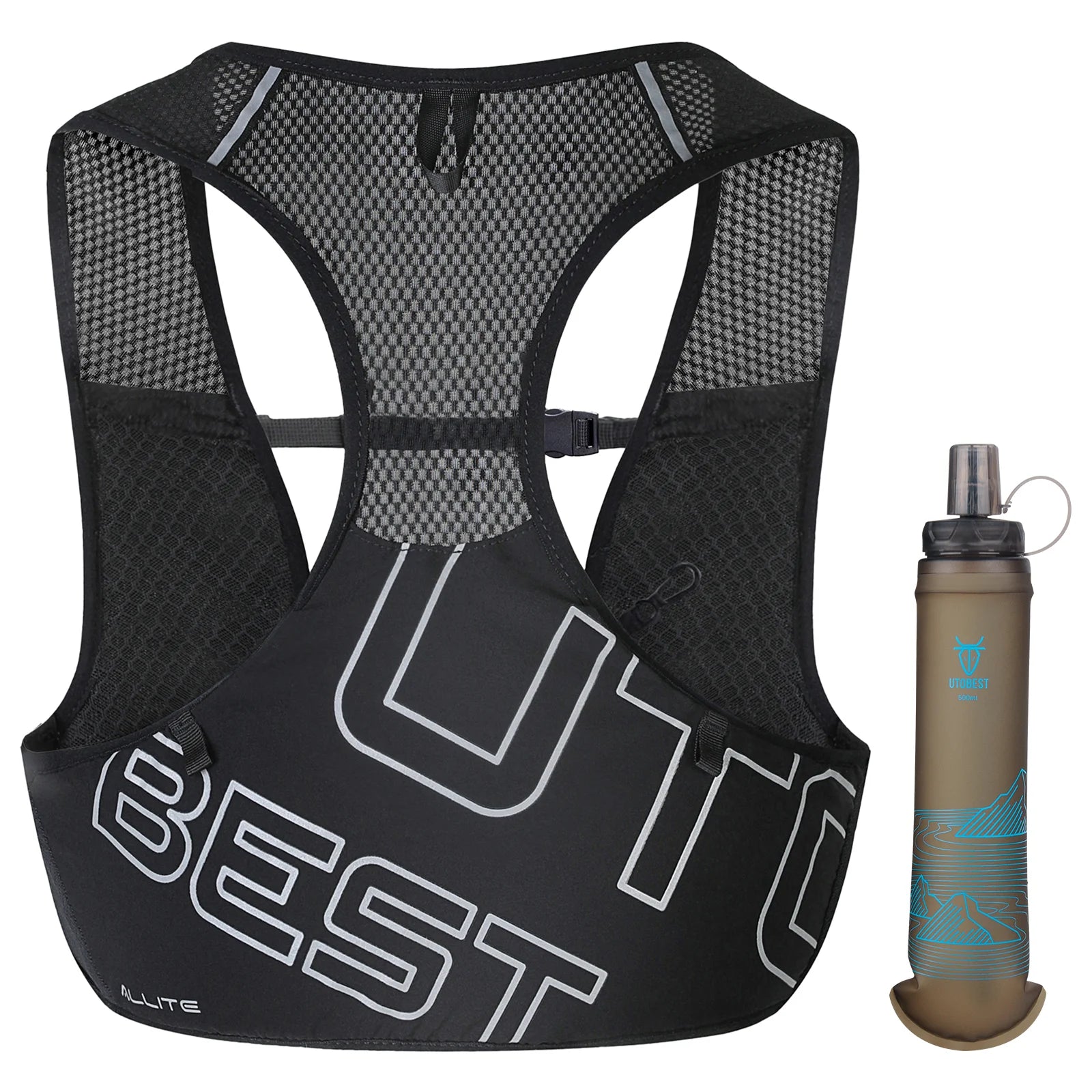 UTOBEST UTR112 Ultra Lightweight Hydration Pack - Breathable Trail Running Vest for Marathon, Cycling & Hiking - Perfect for Outdoor Adventures & Long-Distance Sports