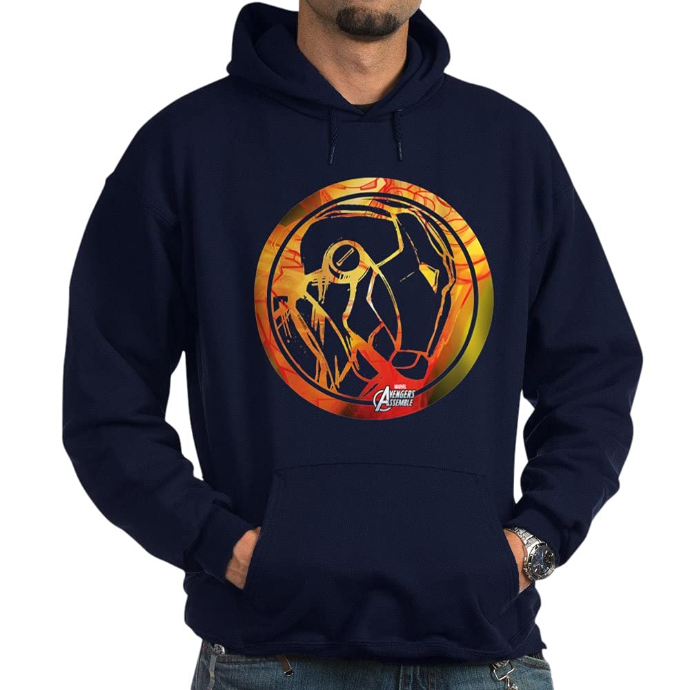 Iron Man Circle Hoodie - Dark Marvel Superhero Sweatshirt for Men & Women | Casual Wear, Cosplay & Fan Merchandise | Perfect for Gifts, Movie Nights & Comic Conventions