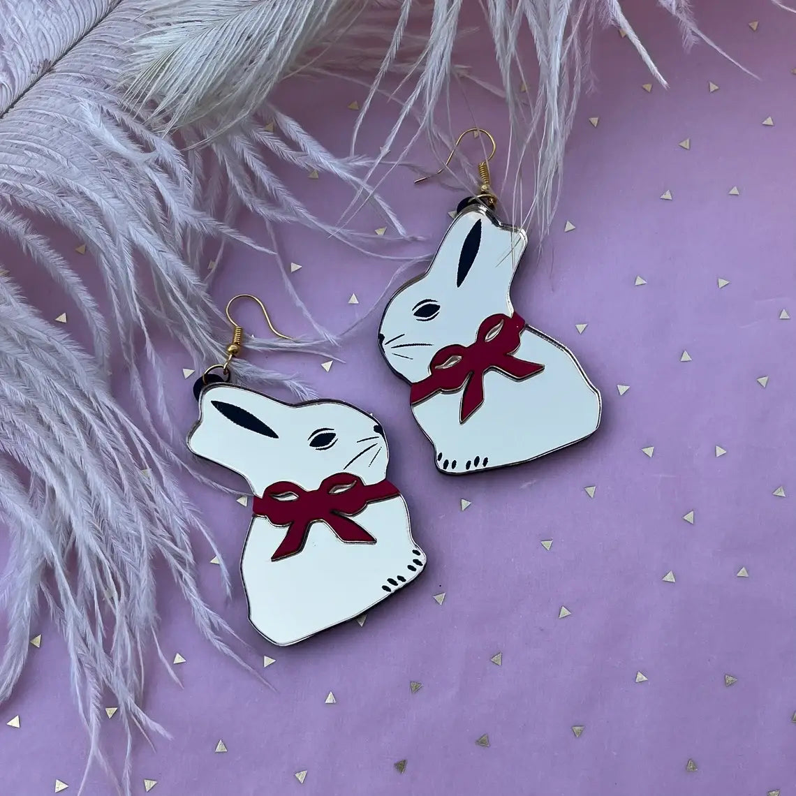 Easter Chocolate Bunny Earrings - Cute Bunny Rabbit Jewelry for Women - Perfect for Easter Gifts, Spring Parties & Holiday Festivities