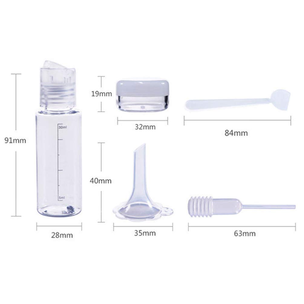 TOPBATHY 11-Piece Travel Bottles Set - Leakproof Refillable Containers for Shampoo, Conditioner, Lotion & Body Wash | TSA Approved Toiletries for Air Travel, Gym & Vacation Essentials