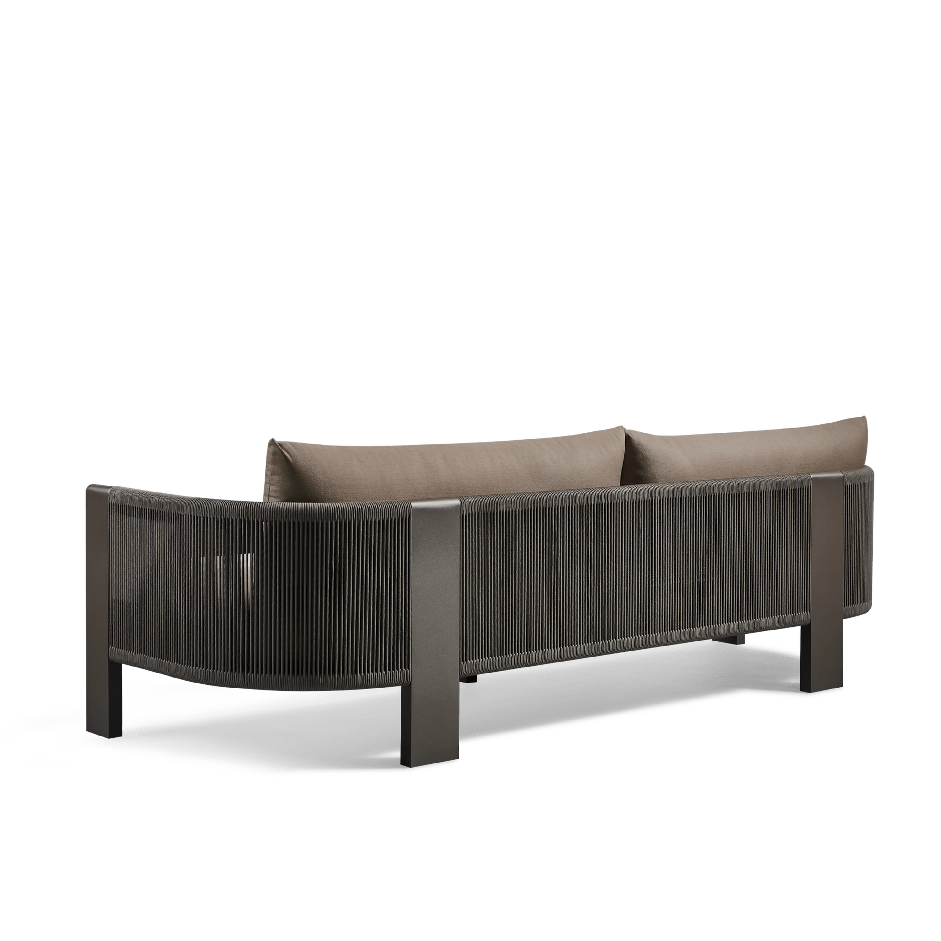 Luxury Palm Beach 3-Seater Sofa - Modern Coastal Living Room Furniture for Beach House & Vacation Home Decor