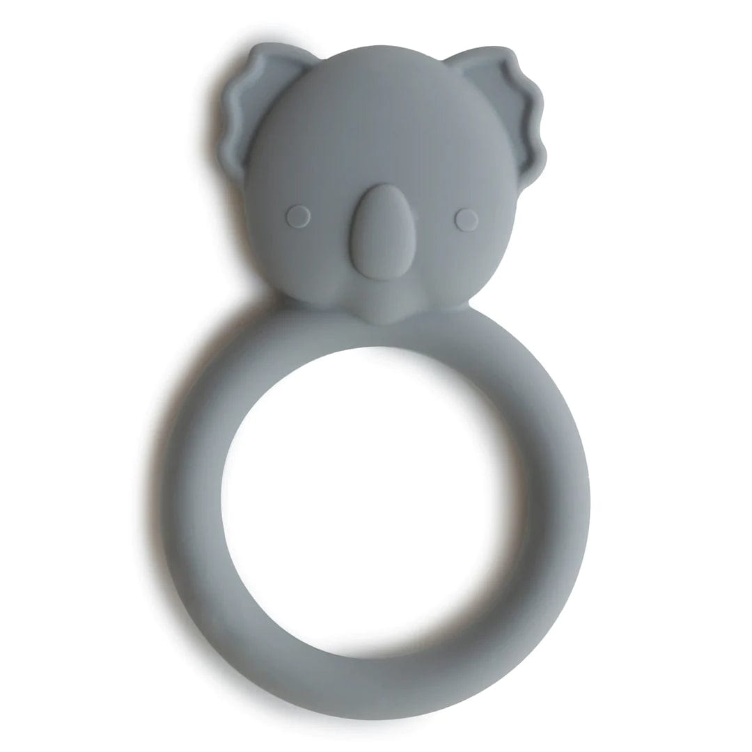 Mushie Animal Teether - BPA-Free Baby Teething Toy for Soothing Sore Gums - Perfect for Infants & Toddlers at Home or On-the-Go