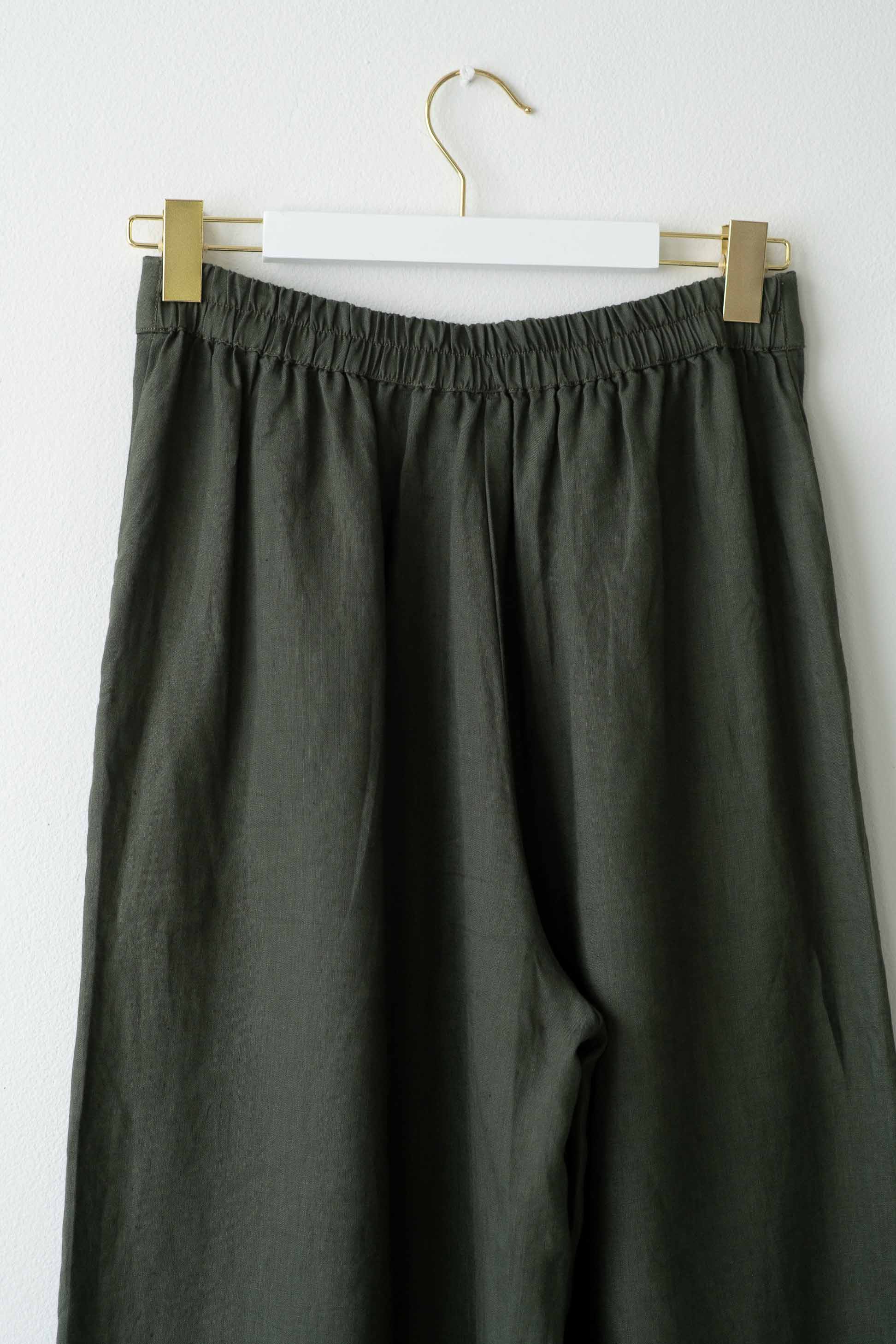 Lazybones Ollie Pants Thyme - Soft & Comfortable Lounge Pants for Women | Perfect for Home, Yoga, and Relaxation