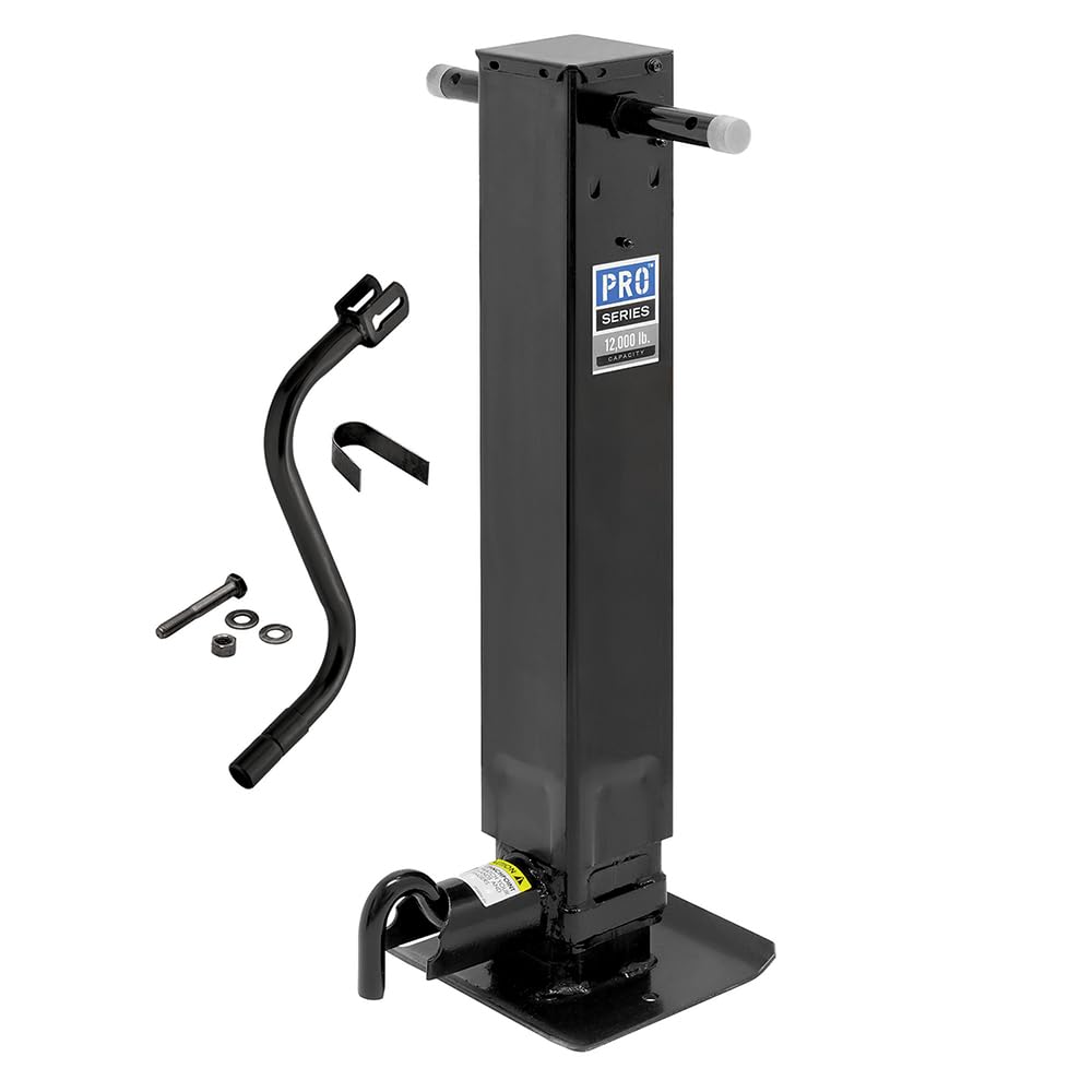 Reese Pro Series 1400980376 Square Trailer Jack - 12,000 lbs Capacity, Weld-On, No Mount, 12.5