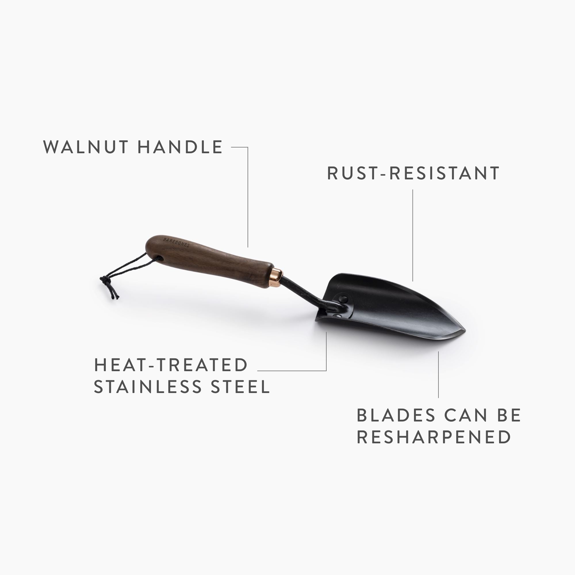 Premium Stainless Steel Spade Hand Trowel - Heavy Duty Garden Tool for Planting, Weeding & Digging - Perfect for Gardening, Landscaping & Outdoor Projects