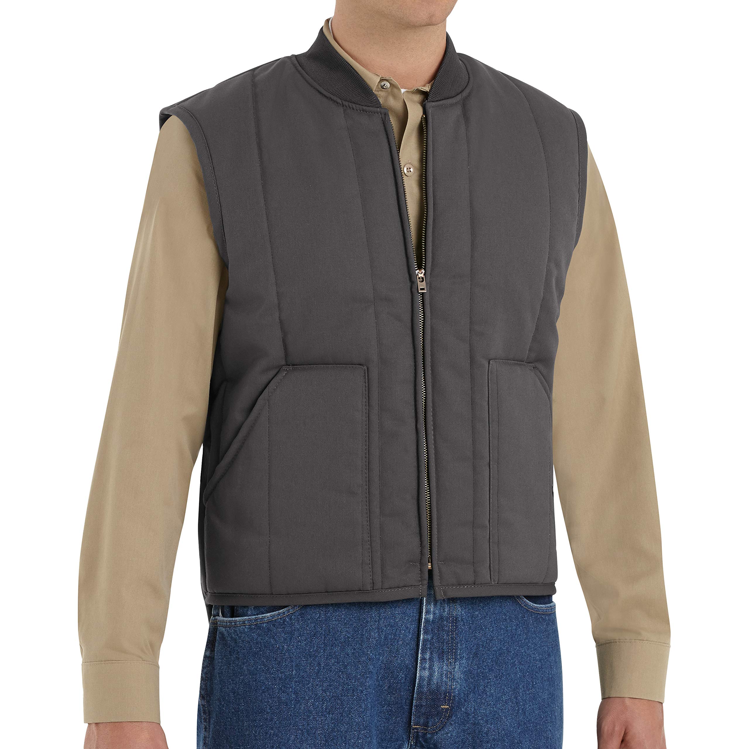 Red Kap Men's Quilted Vest - Lightweight Warm Work Vest for Outdoor Activities, Hunting & Construction | Durable & Comfortable Winter Wear for Cold Weather