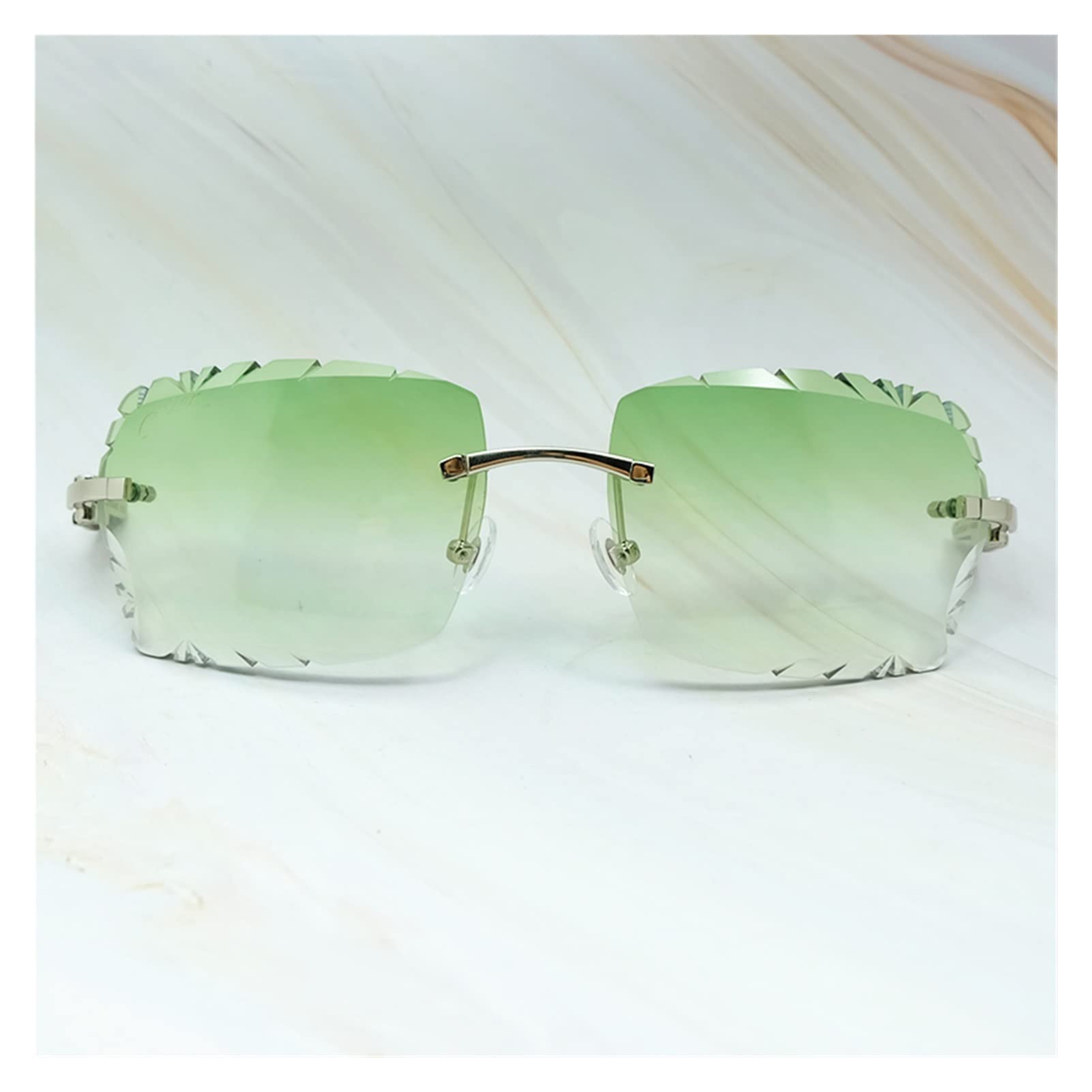 ANGELIA COMEAUX Luxury Buffalo Horn Sunglasses for Men - Diamond Cut Designer Wood Frame Shades | Trendy Fashion Eyewear for Outdoor Activities, Driving & Summer Style