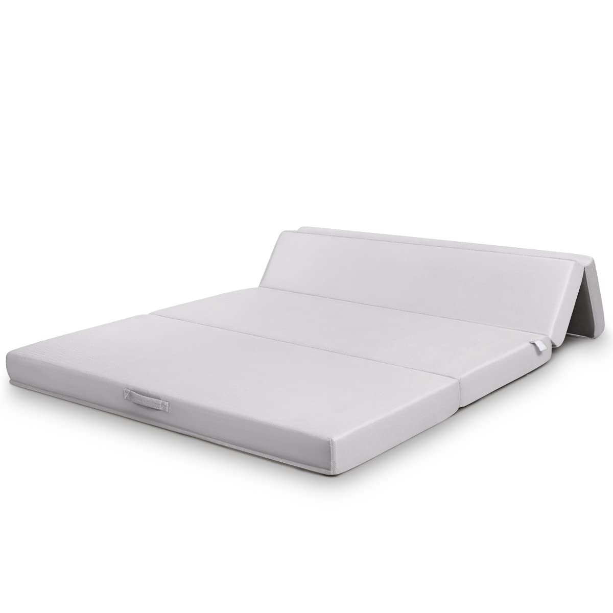 KOMFOTT 4-Inch Tri-Folding Memory Foam Mattress Queen Size - Foldable Guest Bed with Removable Washable Cover - Perfect for Sofa Beds, Camping & Small Spaces