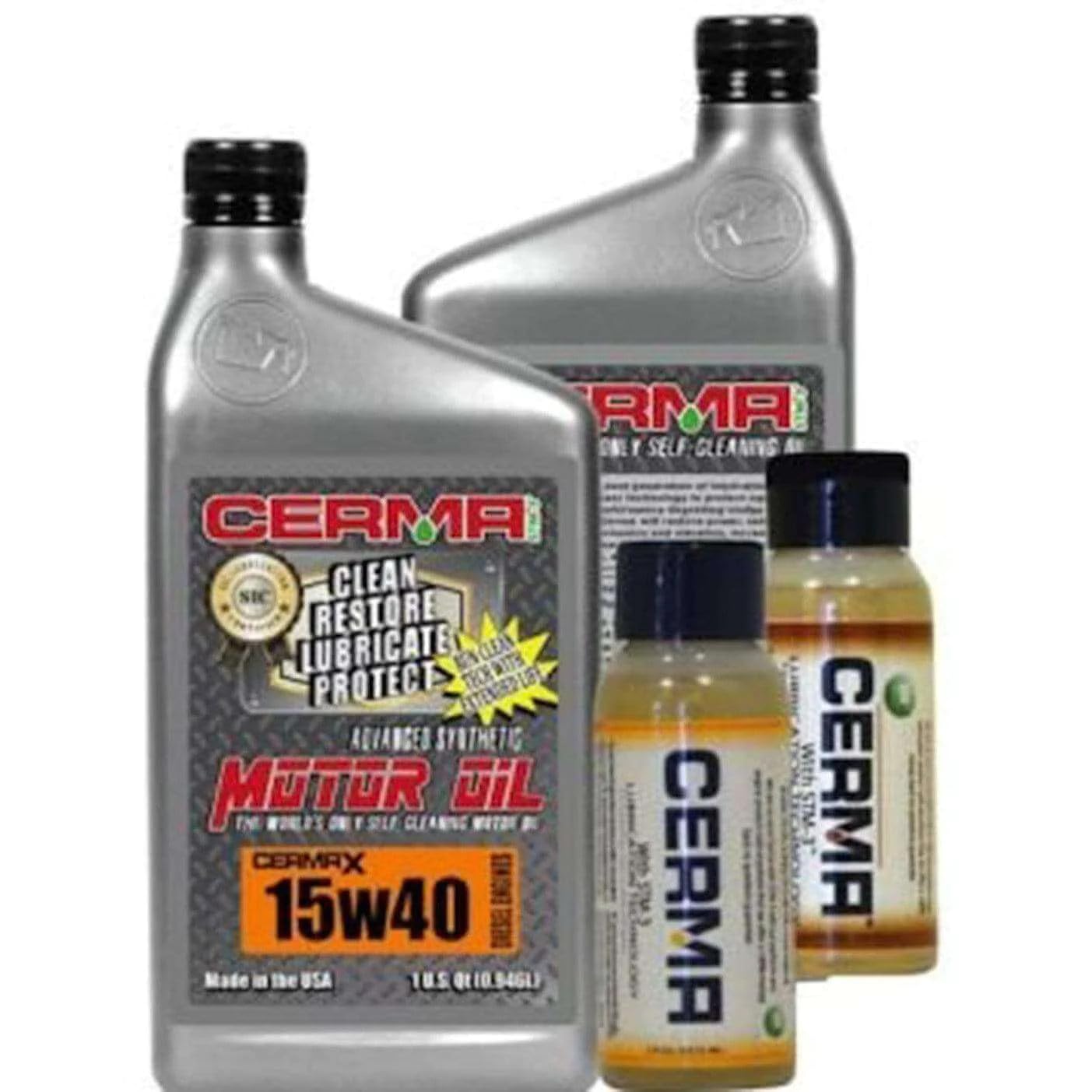 **Cermax Diesel Ceramic Synthetic Oil 15W40 - 6 Quarts Engine Oil for 1 to 2.8L Diesel Engines with Automatic Transmission - High Performance Lubrication for Trucks, SUVs & Heavy-Duty Vehicles**