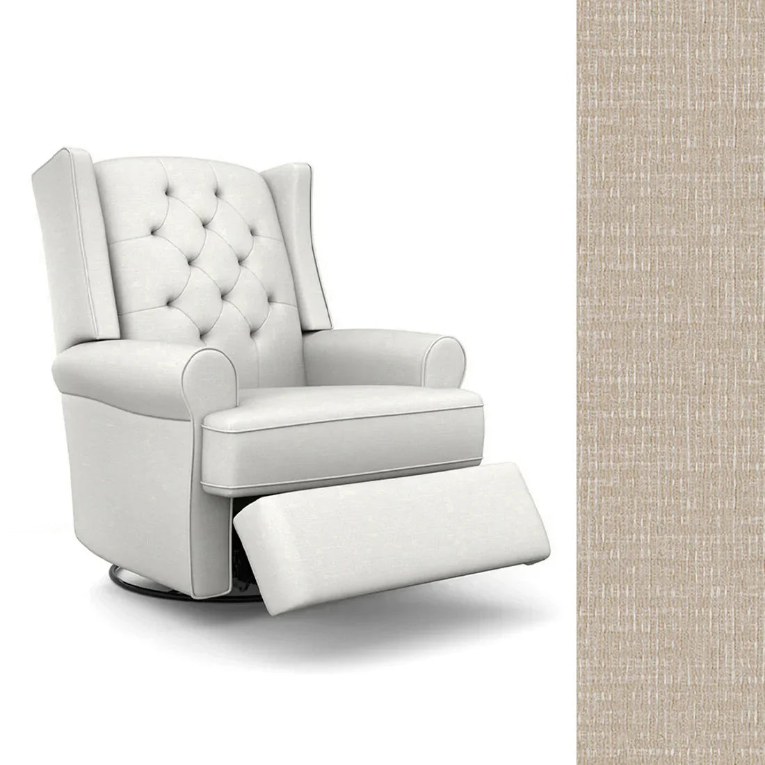 Best Finley Swivel Glider Recliner Chair - Comfortable Modern Living Room Seating for Relaxing, Nursing & Reading