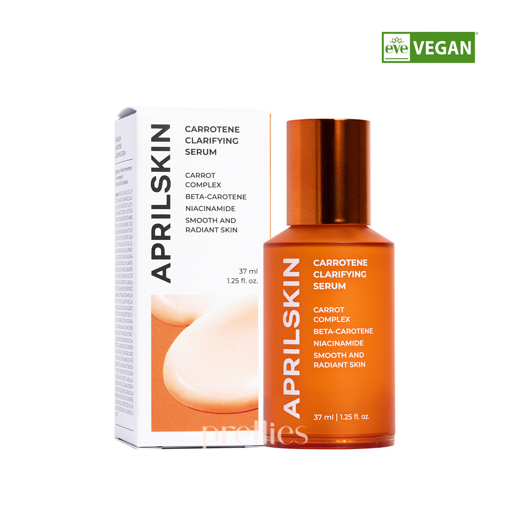 AprilSkin Carrotene Clarifying Serum 37ml - Brightening & Hydrating Face Serum for Glowing Skin | Perfect for Daily Skincare Routine & Nighttime Treatment