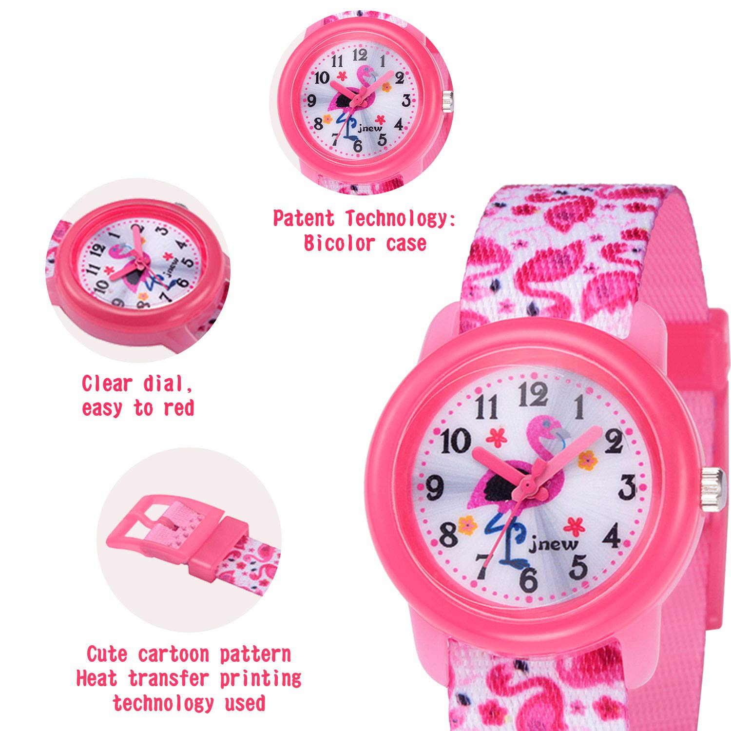 Kavie Kids Watches for Girls & Boys - 3D Cute Cartoon Waterproof Analog Watch for Toddlers Ages 3-10 - Perfect for School, Playtime & Outdoor Activities
