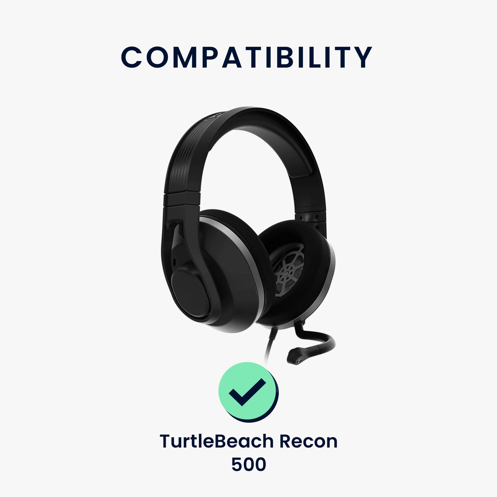 kwmobile Replacement Microphone for TurtleBeach Recon 500 Gaming Headset - 3.5mm Jack Cable - Black - Perfect for Online Gaming, Streaming & Voice Chat