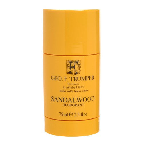 Geo F Trumper Sandalwood Deodorant Stick for Men - Natural & Long-Lasting Freshness - Ideal for Travel, Gym & Daily Use