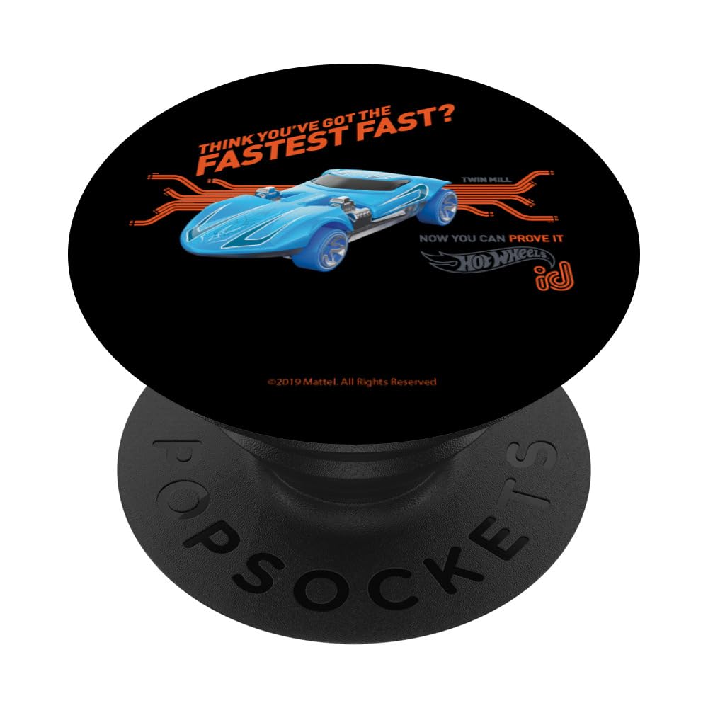 Hot Wheels ID Twin Mill PopSockets Standard PopGrip - Swappable Phone Grip & Stand for Smartphones - Perfect for Gaming, Driving, and Collectors
