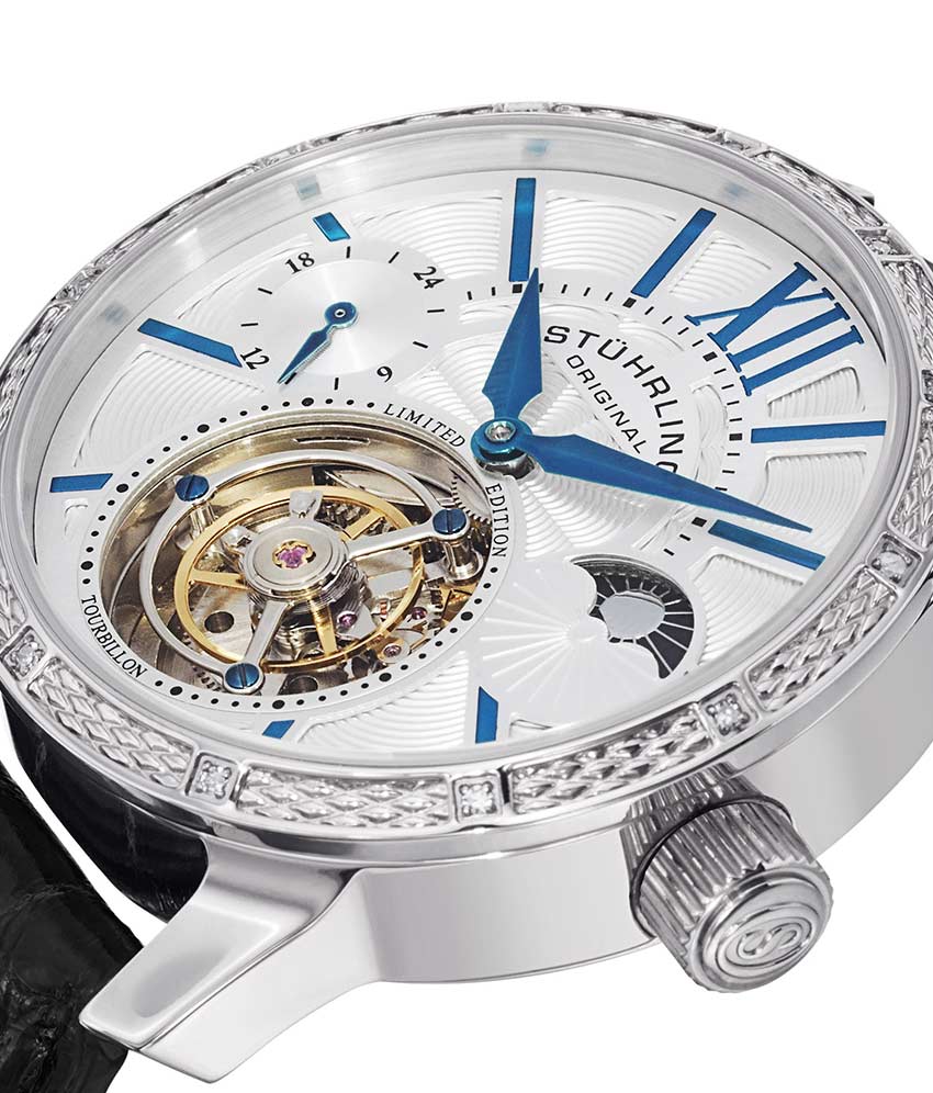 Luxury Diamond Imperium Tourbillon 296DS Hand-Wound Watch - 42mm Men's Mechanical Timepiece for Formal Events & Business Meetings
