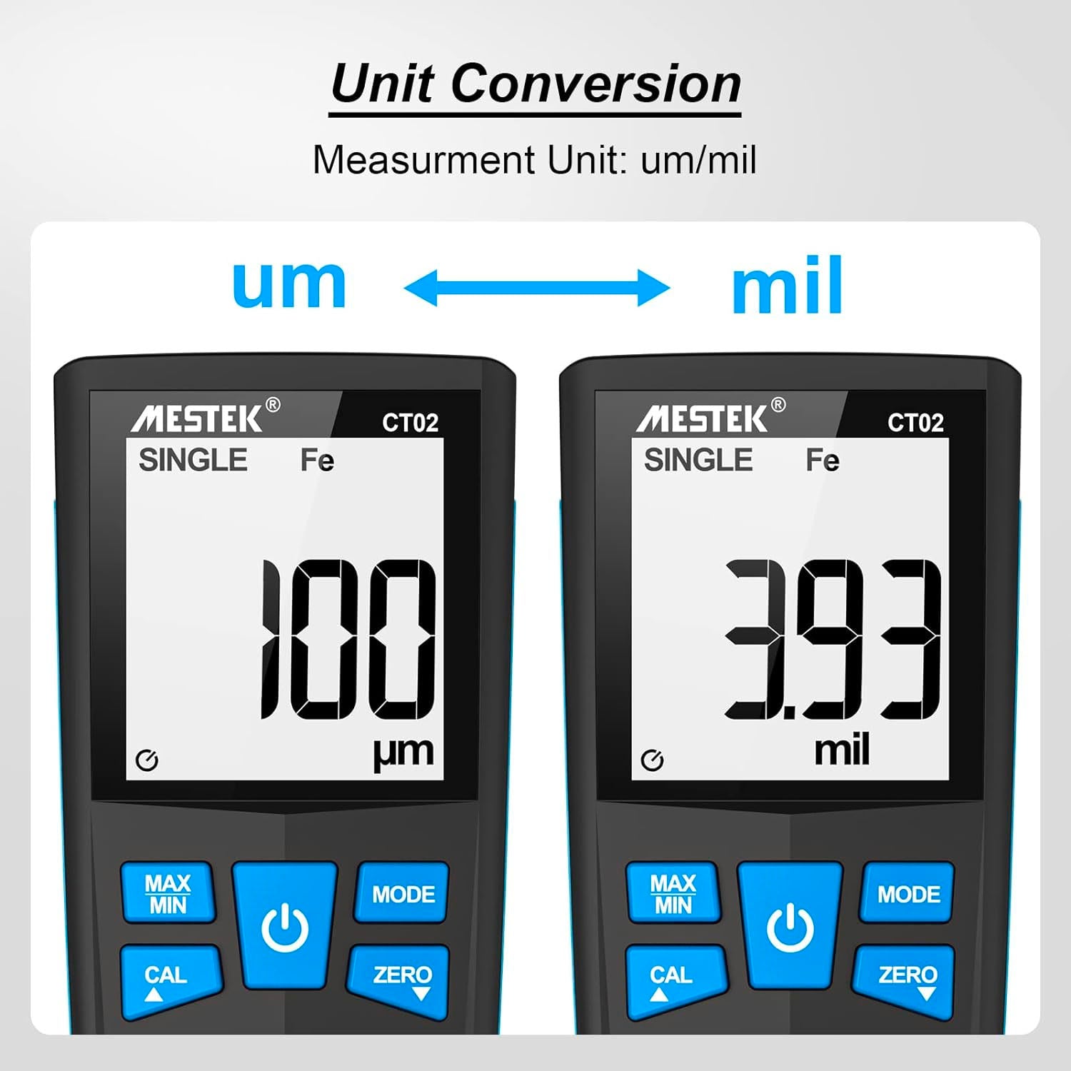 Digital Coating Thickness Gauge - Non-Destructive Paint & Powder Coating Measurement Tool for Automotive, Metal & Wood Surfaces | Perfect for Quality Control & Industrial Inspections