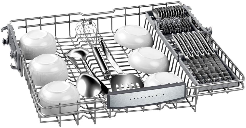 BOSCH SHPM88Z75N 800 Series 24 Inch Stainless Steel Fully Integrated Built-In Dishwasher - Perfect for Modern Kitchens & Large Families