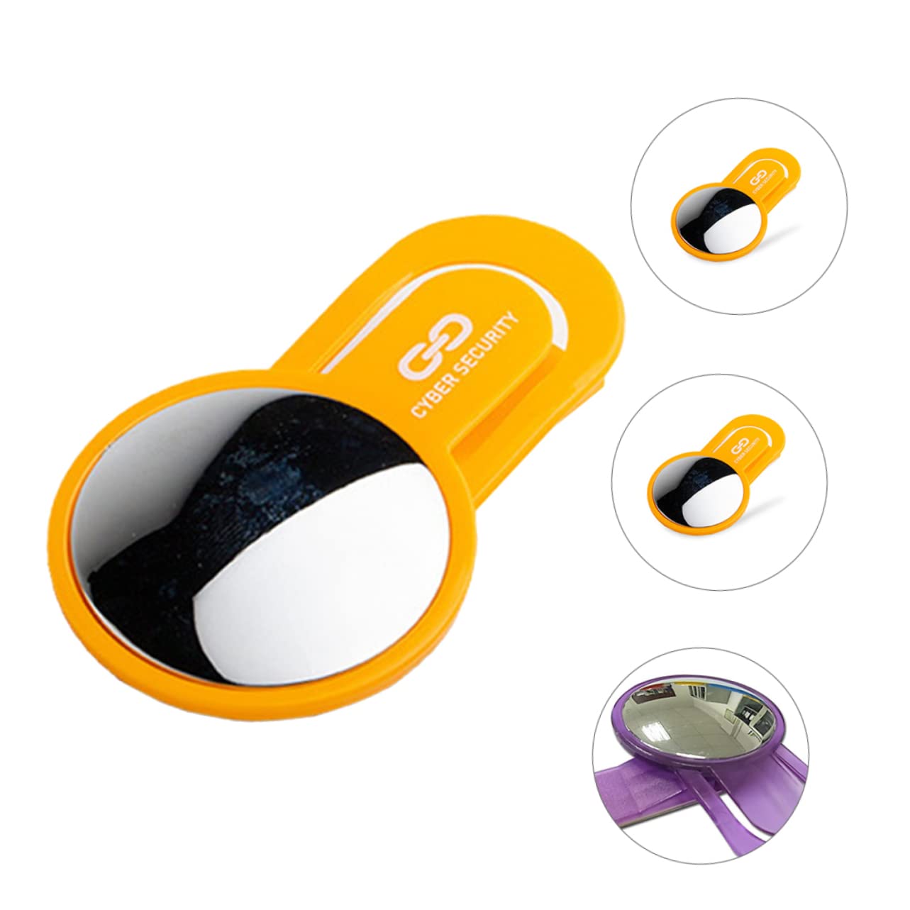Computer Mirror Mini Cubicle Safety Monitor - Laptop Rear-View Mirror for Linux & Mini PC, ABS Desk Office Screen, 132018QLRIP4 - Ideal for Home, Office, and Workspace Setup