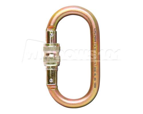 Fusion Ovatti Steel Oval Screw Gate 25kN Carabiner - Heavy Duty Climbing, Hiking & Outdoor Safety Gear for Rock Climbing, Rescue & Rope Access