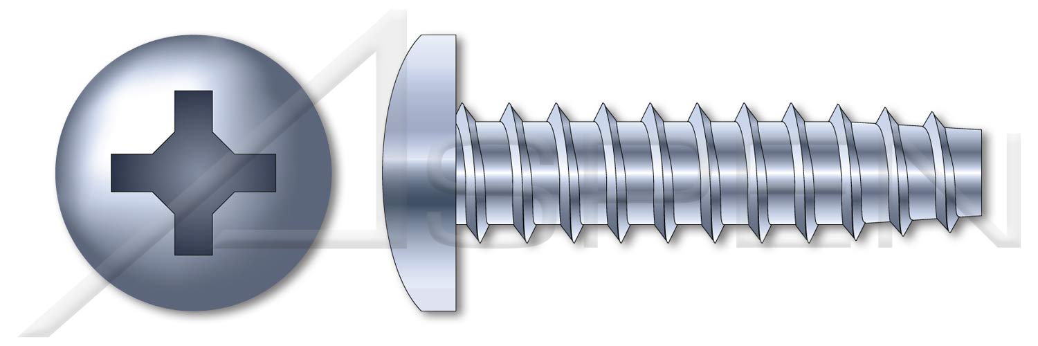1000pcs M5 x 18mm Thread Rolling Screws for Plastic - Metric Pan Phillips Drive Steel Zinc Plated - Ideal for Plastic Assembly, DIY Projects & Furniture Repair
