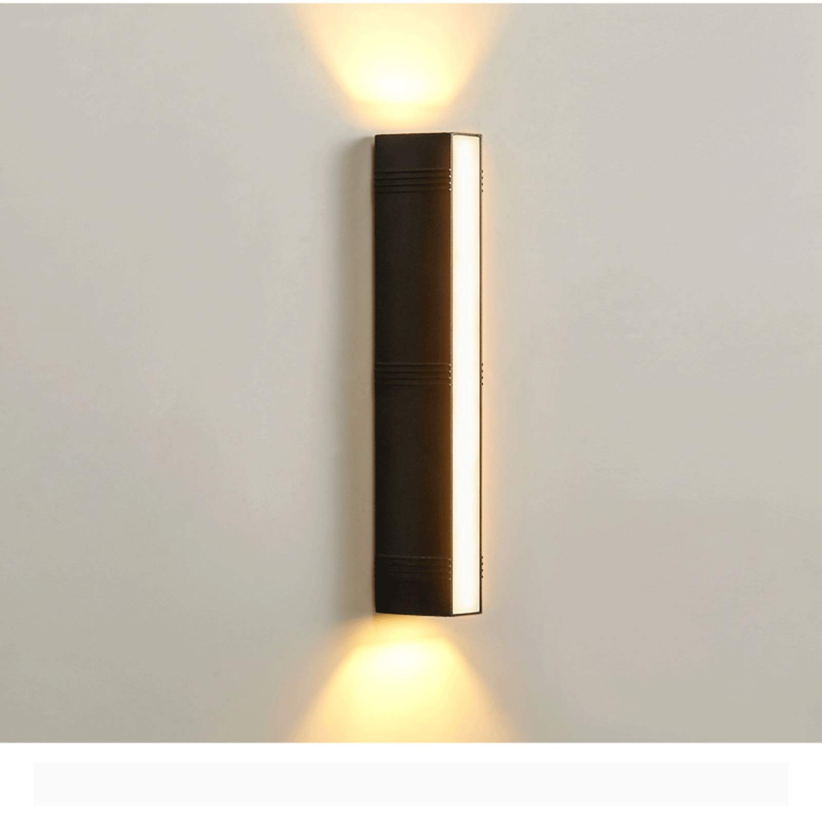 Modern LED Acrylic Wall Sconce Lighting - 15W Warm White 2700K Up/Down Wall Lamp for Bedroom, Corridor, Stairs & Bathroom - Indoor Lighting Fixture, Home Decor (Non-Dimmable, No Plug, 1 Pack) - Perfect for Ambient Lighting in Hallways, Reading Nooks and Entryways