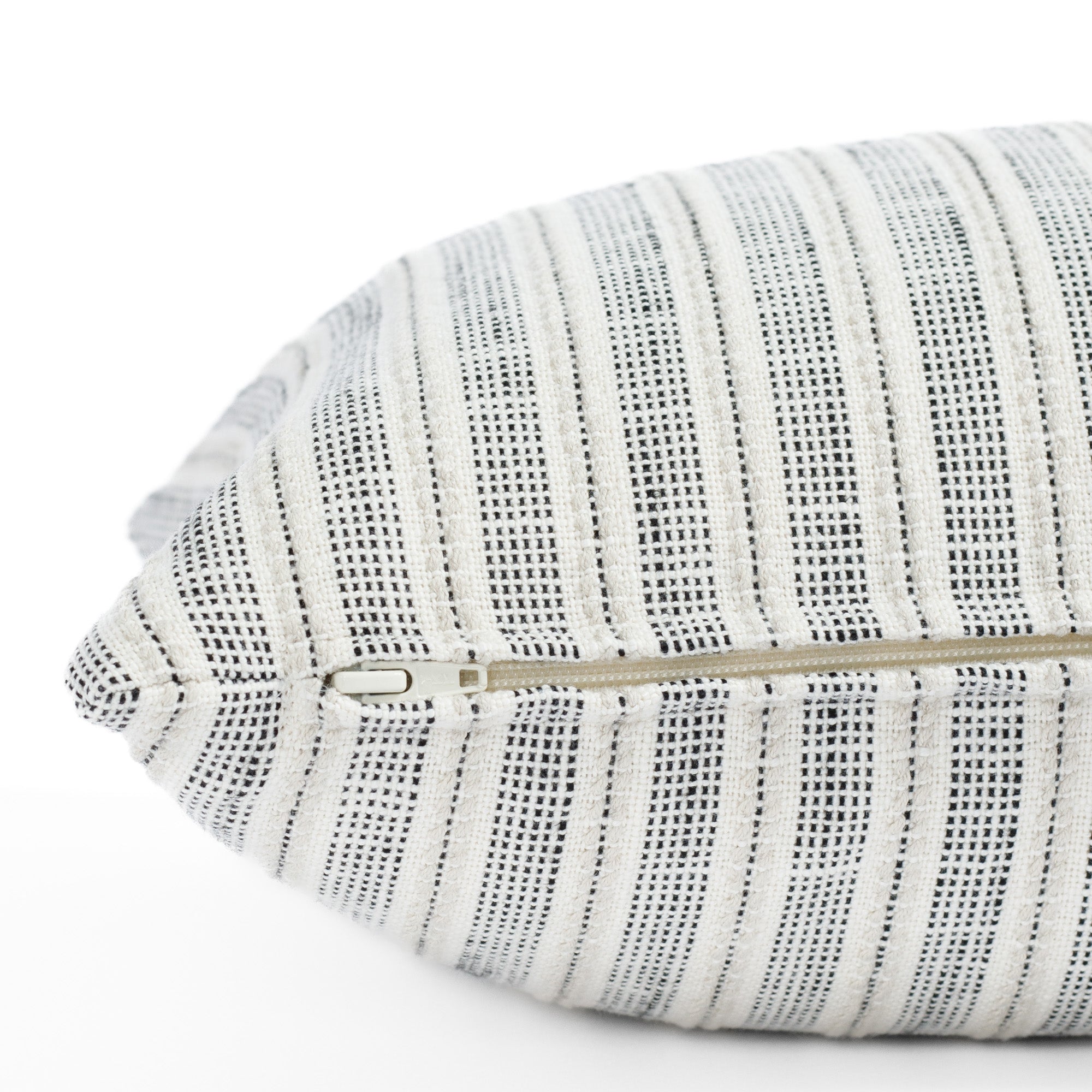 Amalfi Stripe 14x20 Outdoor Lumbar Pillow - Waterproof Patio Cushion for Garden, Poolside & Porch Decor - Domino Pattern Throw Pillow for Outdoor Furniture